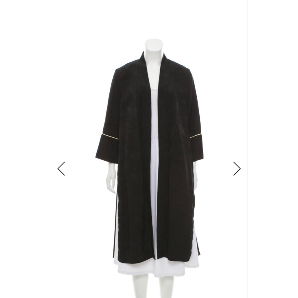 Maje Black Jacquard Kimono Large